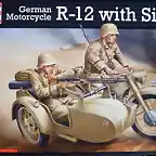 Revell - BMW R-12 with Sidecar - 1-35