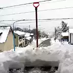Temporal de nieve en Ushuaia