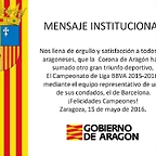 FELICITACION INSITUCIONAL AL BARCELONA