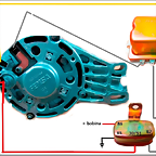 esquema alternador Seat 600 L especial