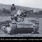 3-tan0uqe ruso T-26 B carro de combate republicano.