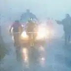 1991 - Giro. Lejarreta y Chioccioli entre la niebla de Monviso