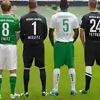 Werder Bremen 2013-14 Kits back