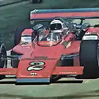 A.J. Foyt in his Coyote at Indy 1972 Foyt Ford engine copia