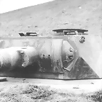 Torreta de tanque VK300L.Bunker H246 del puesto de defensa en WN68