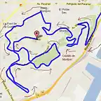 Mapa Montjuic