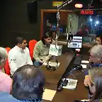 Bravo, Blanco y Romagnoli de visita por la radio