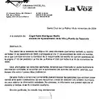 BUROFAX LA VOZ A AYUNTAMIENTO