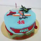 Aviones tarta fondant copia