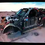 Mini Dakar crash