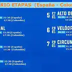 HORARIO ETAPAS