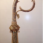baculo, siglo XIII, taller de Limoges. Museo de Catalu?a