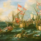 Oleo de Lorenzo A. Castro.1672_Battle_of_Actium