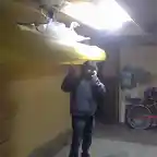 ya lo hubicamos en el garage