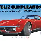 Corvette 71 feliz cumple Alvaro