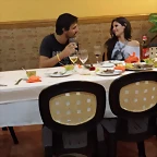 Hugo en cena antes del bolo 6