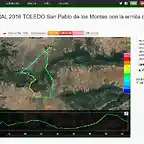 MAPA y DATOS PRE GLOB CENTRAL 2016 TOLEDO San Pablo de los Montes con la ermita de Virgen del ?guila, El Milagro y El Lanchar