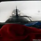 la nieve hizo que dieramos vuelta.... unos km