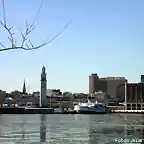 vista al viejo Montreal desde la isla Santa Helena