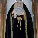 Virgen de los Dolores de luto