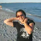 En la playa