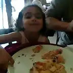 Le encanta la pizza
