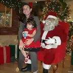 Nicole con Santa