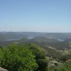 Pantano de Zufre visto desde el mirador del pueblo
