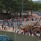 La gente vino fiel al estadio, pero al final se tuvieron que conformar con un empate...