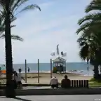 el mar desde el paseo