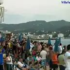 El espectaculo de cada tarde en el Cafe del Mar