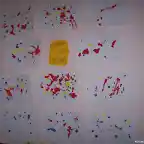 pintando con pajitas