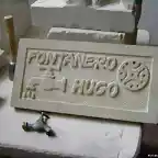 Cartel de piedra para el negocio de un autnomo.