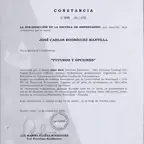 Certificado de Conferenia en IPAE