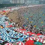 playa abarrota