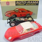 Berlineta Interlagos Rojo techo Blanco chasis caja negro