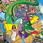 dragon y reina azteca.