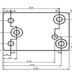 Cotas placa adaptacion DA