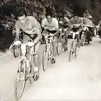 GIRO 1957-BOBET-NENCINI-GEMINIANI-BALDINI.