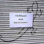 cerrado por vacaciones