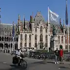 Casa Cosistorial en la plaza central de Brujas