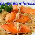 Salmon encebollado