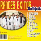 Reflejo Azul - Grandes Exitos (2003) Trasera