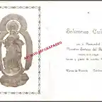 Programa Virgen del Rosario ao 1953-1