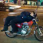 dormir en moto