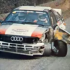 1983 Audi -Mouton- Montecarlo crash