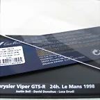 16 Peanya + Urna FLY CHRYSLER VIPER GTS-R 24H. Le Mans 1988 Ref.A84-88104.1