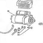 Moto Guzzi V65 Starter motor
