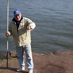 Cachito Juarez con una cartura de sus capturas
