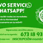 ?Nuevo servicio de Whatsapp! verde